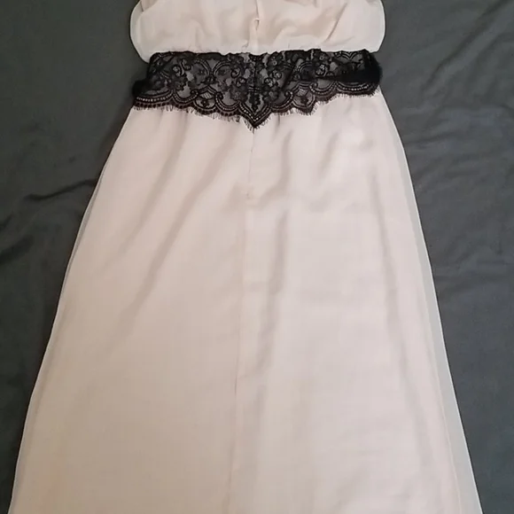 Pink and Black Lace Halter Maxi Dress - Picture 7 of 11